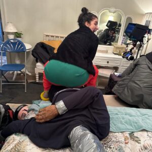 Eve Hewson Instagram - How do we say goodbye?

I really don’t want to. I love these women more than I can ever say. 

Thank you, my Bad Sisters. For your love, your advice, your laughter, your stories and your early morning, late night shoot, late night drinking, endless cuddles, hugs, kisses, bum slaps..and warmth. 

Thank you, Sharon. For my Becka. And for writing up the most beautifully wild bunch of women that the whole world fell in love with. No man could’ve ever done what you have done with these characters. And that’s not acknowledged enough. 

To @dearbhlawalsh for leading us lassies with the energy and enthusiasm of a secondary school camogie coach on our way to the match of the century. Sure, we were built like brick shit houses, but it was our heart (and elbow) that sealed the deal in the end.

I love you, guys. For ever and ever. 

@sharonhorgan 
@mssarahgreene 
#evabirthistle (@rossjbarrclinic )
@dearbhlawalsh 
@mermantvfilm 
@appletv