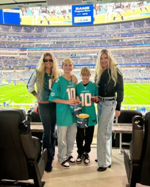 Fergie Instagram - still basking in the glow of monday nights win🐬🐬🏈🏈 #finsup