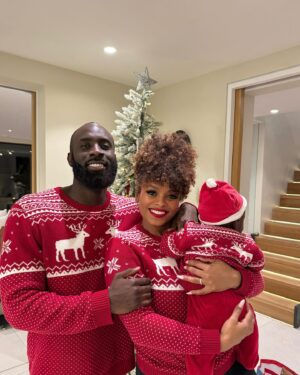 Fleur East Instagram - This festive season has been extra special this year with our baby girl Nova. It was her first Christmas this year and although she won’t remember it, we’ve been able to capture so many magical memories for her to look back on. 

Seeing family has been priceless. Wearing matching jumpers as a family had to be done 😂 (thanks @thelittletailor ). Visiting Santa at @laplanduk will have to be a tradition we continue as a family, never mind for Nova, I’m talking about for me! 😂 The endless Christmas outfits the family have bought for Nova have been fun to dress her in too. 

But above all else, seeing Nova’s eyes light up whilst watching her family laugh, enjoy each other’s company and show her so much love has been the greatest gift this year. Reminding us all of what’s truly important. Sending you lots of love and happiness ❤️✨🎄