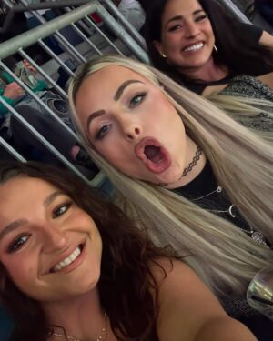 Gionna Daddio Instagram - Thank you to @wwe & @netflix for letting me be apart of todays NFL Christmas games 😈✨

- Raven’s WON 
- I had my girls with me @raquelwwe @beautybyjett 
(Missed u Daddy Dom 😘) 
- & u can watch me LIVE on Netflix January 6th
#LMWT