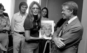 Gloria Steinem Instagram - A President who was truly of the people. Let’s take this moment to learn from his past about our future.

Photo Credit: Associated Press