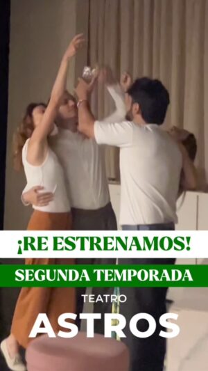 Gonzalo Heredia Instagram - ¡VOLVIMOS CON NUESTRA SEGUNDA TEMPORADA EN EL @teatroastrosok! ♥️🤫🎭

GRACIAS, GRACIAS, GRACIAS
¡Estamos felices! 🙌🏼⭐️
