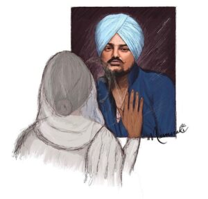 Gurlez Akhtar Instagram - Waheguru Waheguru 💔 
#sidhumoosewala #justiceforsidhumoosewala #rip