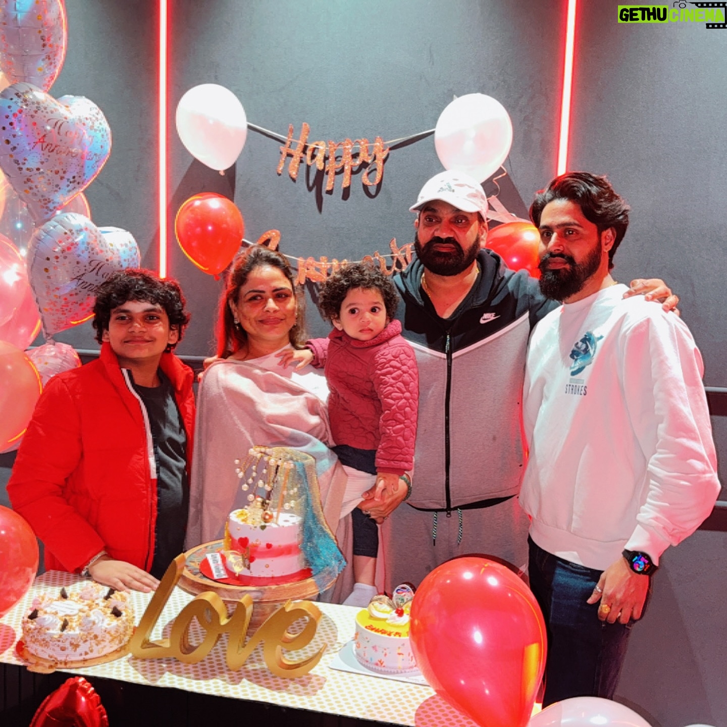 Gurlez Akhtar - 29K Likes - Happy marriage anniversary my love ❤️🎂🙌🏻🧿❤️and thank you Daanveer Hargun and whole family ❤️🙌🏻😇
Your efforts to make our anniversary unforgettable are deeply appreciated. Thank you for the amazing party and the memories we will cherish forever.” We were left speechless by the surprise anniversary party you threw for us. Your love and generosity warmed our hearts and made our special day even more special 😇🙌🏻
#gurlezakhtar #gurlejakhtar #gurlejakhtarmusic #happyanniversary #happyanniversarymylove #happyanniversarytous #happyanniversarycake