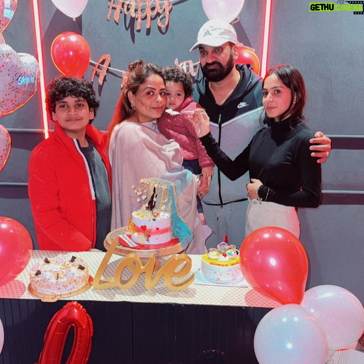 Gurlez Akhtar - 29K Likes - Happy marriage anniversary my love ❤️🎂🙌🏻🧿❤️and thank you Daanveer Hargun and whole family ❤️🙌🏻😇
Your efforts to make our anniversary unforgettable are deeply appreciated. Thank you for the amazing party and the memories we will cherish forever.” We were left speechless by the surprise anniversary party you threw for us. Your love and generosity warmed our hearts and made our special day even more special 😇🙌🏻
#gurlezakhtar #gurlejakhtar #gurlejakhtarmusic #happyanniversary #happyanniversarymylove #happyanniversarytous #happyanniversarycake