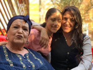 Hanan Motawie Instagram - اجمل وألذ وألطف 2 في الدنيا، مدام ميمي وآيسل حبيبتي❤️❤️❤️❤️ مسلسل صفحه بيضاء …ضي❤️