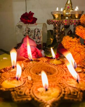 Harshita Gupta Instagram - Happy 1st Diwali as Wife Shife Te Hupsand Shupsand 🌚🪔✨