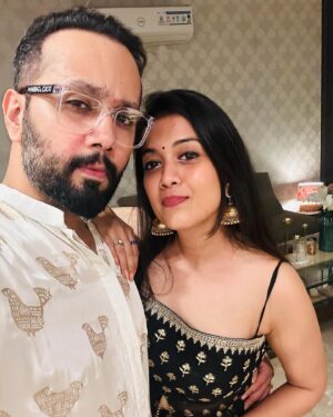Harshita Gupta Instagram - Happy 1st Diwali as Wife Shife Te Hupsand Shupsand 🌚🪔✨