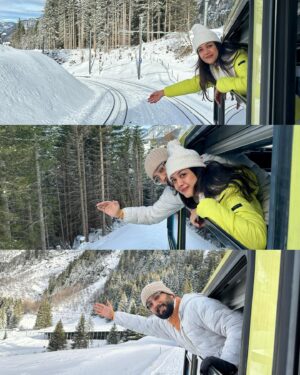 Harshita Gupta Instagram - Living my “Zara Sa Jhoom Lo” Moment ❄️☃️🎄🤍
.
with my bestfriend @shreychhabra_