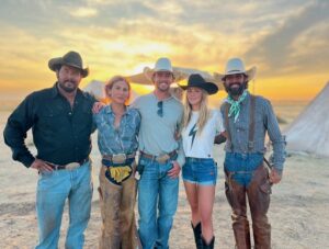 Hassie Harrison Instagram - Nice people. Nice ranch. Nice sunset.