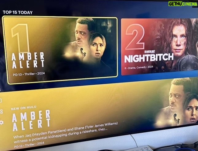 Hayden Panettiere - 10.8K Likes - So excited to see #AmberAlert #1 on #Hulu #Letsgo!