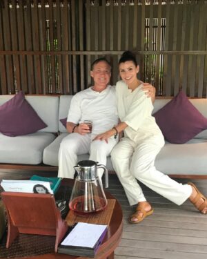 Heather Dubrow Instagram - @drdubrow  you are my rock, my cheerleader, my best friend and the love of my life ❤️ Wishing you another incredible year ! Happy Birthday Honyi! I am so grateful for you !!!!! ( just noticed in the last photo you’re copping a feel of my post pregnancy boob 😂😂😂) 💃🏻💃🏻