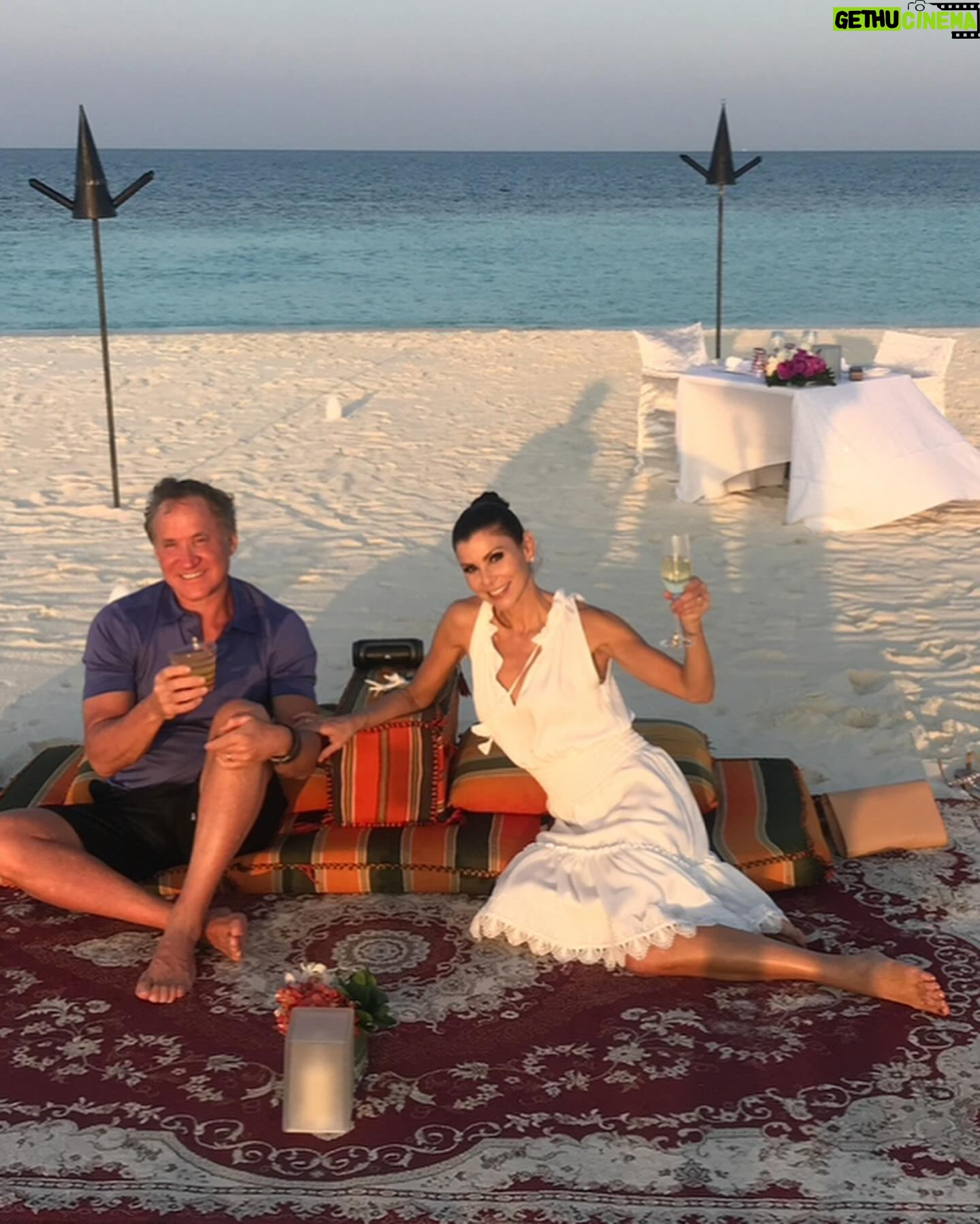 Heather Dubrow - 74.3K Likes - @drdubrow you are my rock, my cheerleader, my best friend and the love of my life ❤️ Wishing you another incredible year ! Happy Birthday Honyi! I am so grateful for you !!!!! ( just noticed in the last photo you’re copping a feel of my post pregnancy boob 😂😂😂) 💃🏻💃🏻