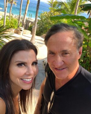 Heather Dubrow Instagram - @drdubrow  you are my rock, my cheerleader, my best friend and the love of my life ❤️ Wishing you another incredible year ! Happy Birthday Honyi! I am so grateful for you !!!!! ( just noticed in the last photo you’re copping a feel of my post pregnancy boob 😂😂😂) 💃🏻💃🏻