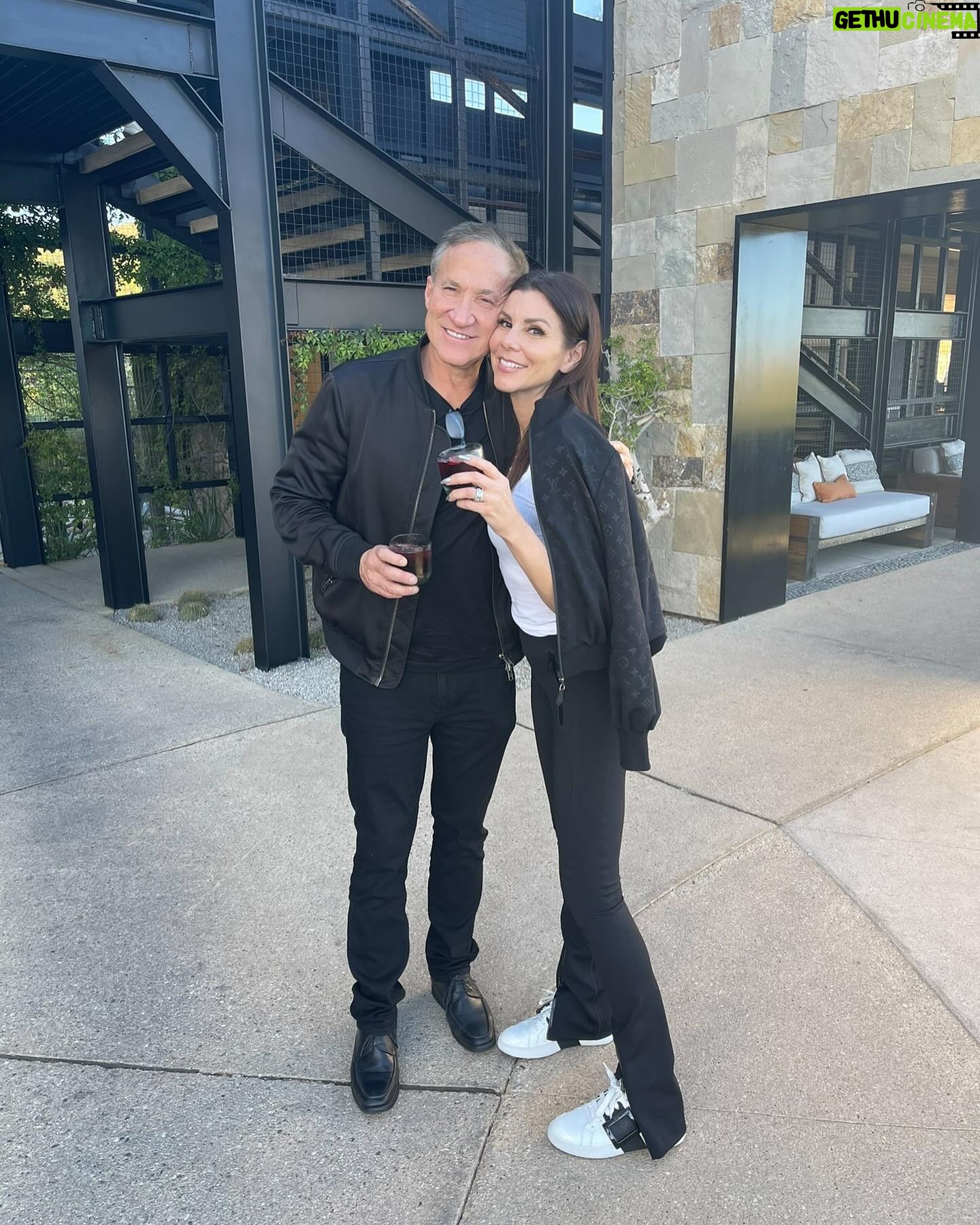 Heather Dubrow - 74.3K Likes - @drdubrow you are my rock, my cheerleader, my best friend and the love of my life ❤️ Wishing you another incredible year ! Happy Birthday Honyi! I am so grateful for you !!!!! ( just noticed in the last photo you’re copping a feel of my post pregnancy boob 😂😂😂) 💃🏻💃🏻