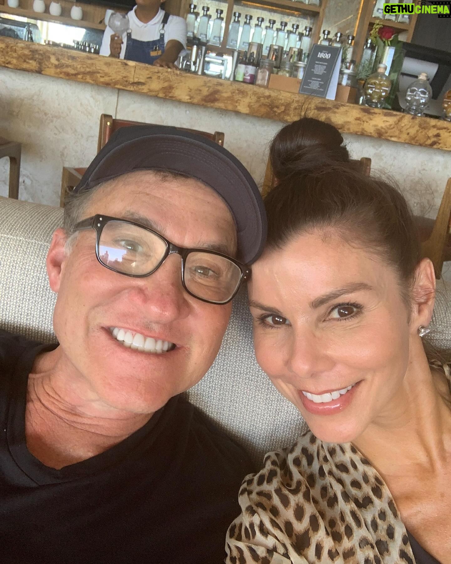 Heather Dubrow - 74.3K Likes - @drdubrow you are my rock, my cheerleader, my best friend and the love of my life ❤️ Wishing you another incredible year ! Happy Birthday Honyi! I am so grateful for you !!!!! ( just noticed in the last photo you’re copping a feel of my post pregnancy boob 😂😂😂) 💃🏻💃🏻