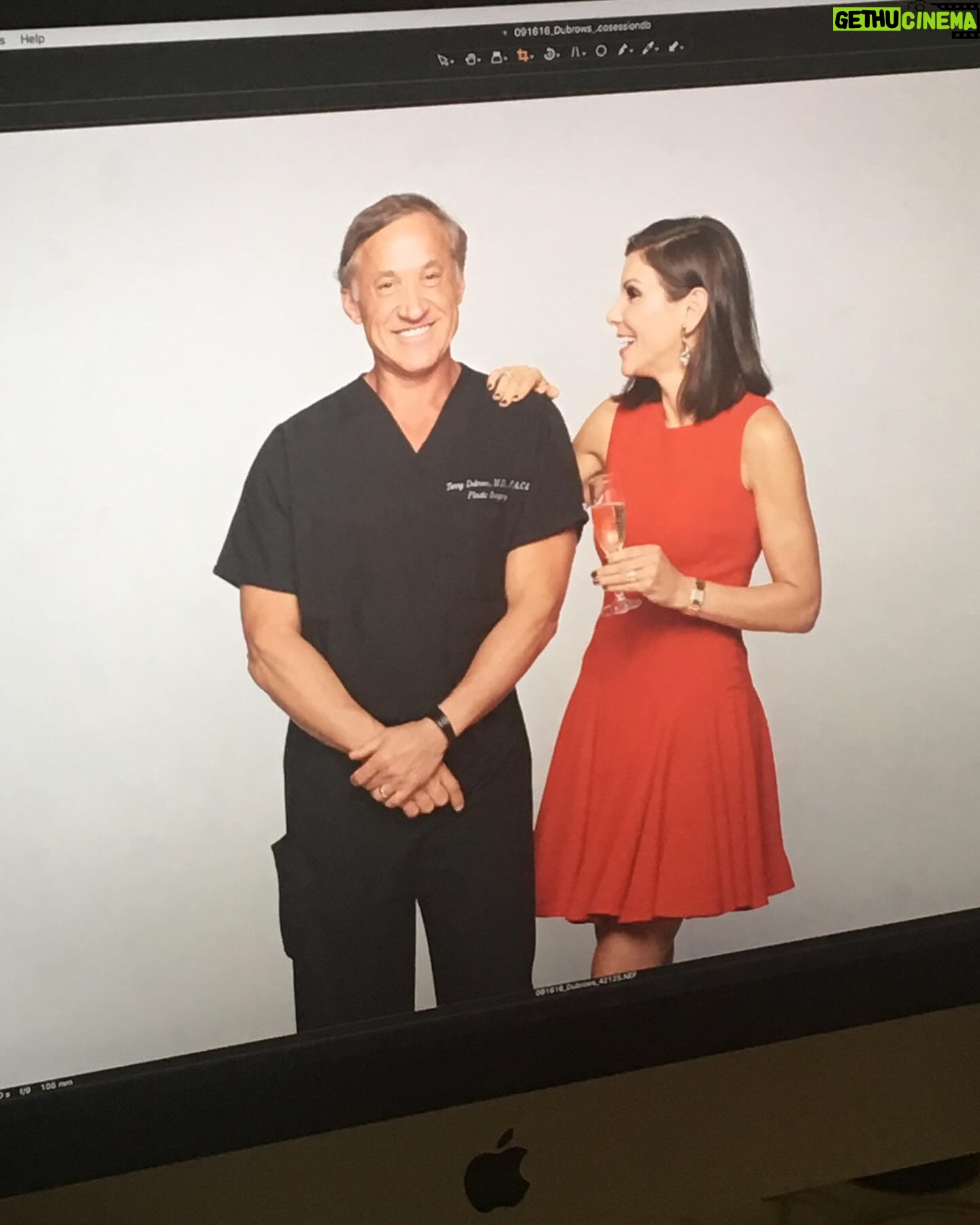 Heather Dubrow - 74.3K Likes - @drdubrow you are my rock, my cheerleader, my best friend and the love of my life ❤️ Wishing you another incredible year ! Happy Birthday Honyi! I am so grateful for you !!!!! ( just noticed in the last photo you’re copping a feel of my post pregnancy boob 😂😂😂) 💃🏻💃🏻