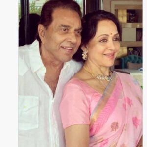 Hema Malini Instagram - A day to celebrate!
Happiest Birthday to the man of my dreams❤️ I hold your heart as you hold mine ever since we first met many years ago. We have been through good times and bad, always together, steadfast in our love for each other. 
I look forward to being dazzled by your charm for many more years to come. May God bless you with good health and happiness always🙏

#birthday #happybirthday #celebration