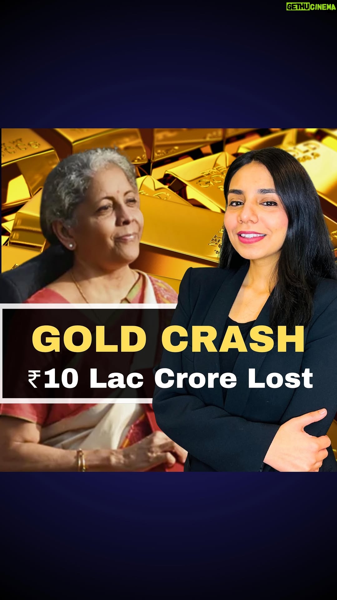 Himani Chowdhary - 24.5K Likes - 🚨Time to Buy Gold?
Since Budget Day Gold Price has been falling continuously everyday.
Is the Gold Crash we've all been waiting for?
Almost 10 Lakhs Crore have been wiped off since then.
But Why?
#gold #goldjewellery