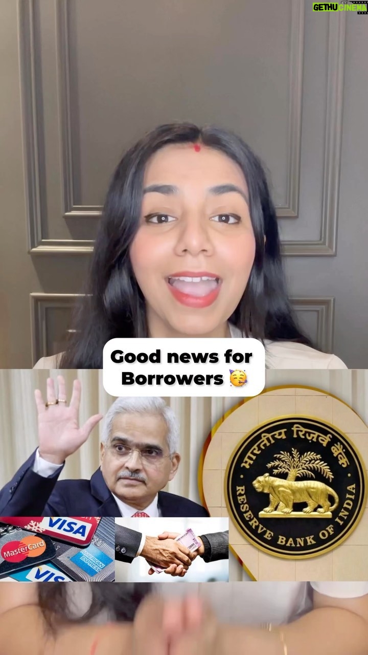 Himani Chowdhary - 44.3K Likes - Good news if you have Credit Card or Loan ✅🥳
#rbi #creditcard #loans