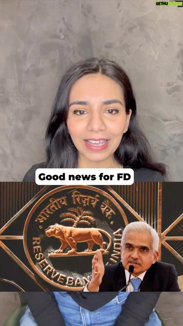 Himani Chowdhary - 45.5K Likes - Good news for FD holders 🥳
Follow @thehimanichaudhary for latest Personal Finance Updates ✅
#fd #saving #fixeddeposit