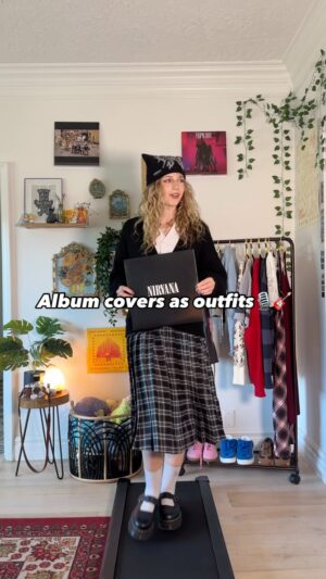 Indi Star Instagram - Album covers as outfits !!🎙️🎸 i’ve been wanting to do this one for awhileee😛 comment what album i should do next and ill reply with a video! #nirvana #nineinchnails #pearljam #elvis #outfits #outfitinspo #albumcover