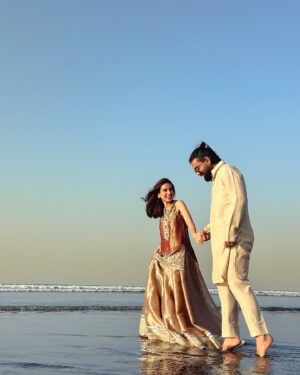 Iqra Aziz Instagram - We’ve survived five years of love, laughter and Netflix password sharing. Here’s to many more to come🦦
Love you more with each passing year🕊️

Happy Anniversary Baby❤️
.
A Special thanks to my favourites @sfkbridals @hazureonline @izainzaidi @sunnysilvester
📷 @daniyalshaikhs