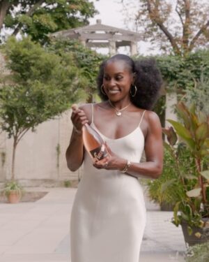 Issa Rae Instagram - Rosé All Day! Introducing the new Prosecco Rose from @viaraewines. Crisp, Vivacious and Bubbly. Cheers! 🥂