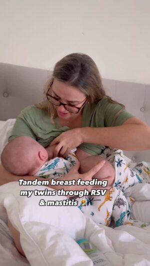 Jamie Otis Instagram - I haven’t brushed my teeth or my hair🤪 I smell like garbage 🥴 (luckily my sweet hubby doesn’t say anything🙏😅) BUT my babies are bathed, fed and loved so that’s all that matters, right??😜😆❤️

Can’t wait for this mammogram (never thought I’d ever say that in all of my life 😂) … I just want answers desperately bc I’m so over the nip pain and full b00b burning. And my milk supply is so low in that breast.😭

I know the babies likely have ties but that wouldn’t be the cause bc I primarily pump. I’ve just been trying to latch them on so my body produces the antibodies they need to get rid of this RSV bc it’s just lingering on. Prob doesn’t help they both have it so they just keep passing germs back and forth bc they’re twins...

We try to keep pacifiers, bottles, etc. separate but they’re basically interchangeable bc it’s so hard with twins.

Thankfully, I know my body produces breastmilk that has specific antibodies to help them fight it. (So amazing, right?!)👏

On a super positive note, they’re gaining weight & happy as can be even through the sickness. Me on the other hand?! I’m just barely surviving🤪😆 

I’ve had to change plans a zillion times and I’m missing a super important wedding for a very special friend which absolutely breaks my heart😢 I’m so thankful bc I know my friend fully understands.❤️

This is mom life in a nutshell, right?? Wouldn’t trade it for a thing!💕

RSV | tandem nursing | two under two | twin mom | mastitis | breastfeeding journey | mom life