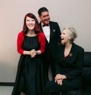 Jane Lynch Instagram - We have fun. Join us for some holiday fun! Tonight LaCrosse WI! Vitro University! Here we come. 730 @timdavis_official @therealkateflannery  @tonyguerreroquintet- photo by @isaacapon