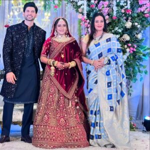 Jaswir Kaur Instagram - Congratulations to the New Beginning @gulshannain @aasiya_o9 💐🎉🎊🤩🥳♥️
29/11/24 ♾️🧿

Wearing @riti.rish