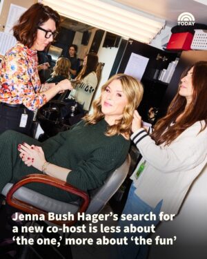 Jenna Bush Hager Instagram - After five years as a co-host of TODAY with Hoda & Jenna, @jennabhager is stepping into a new era!

January 13 kicks off the beginning of Jenna & Friends — the successor to “Hoda & Jenna.” And while Jenna feels bittersweet about saying goodbye to Hoda, she says her outlook is clear.

“I feel like I’m going to feel nervous — which, to be honest, I haven’t been since my first day (at TODAY). I’ve felt nerves here and there, but not real nervousness. Not, ‘Holy moly, what are we starting?’ And that’s the sign of something super exciting.”

🔗 Read our full profile of Jenna Bush Hager at the link in bio.

📸: Amy Lombard for TODAY