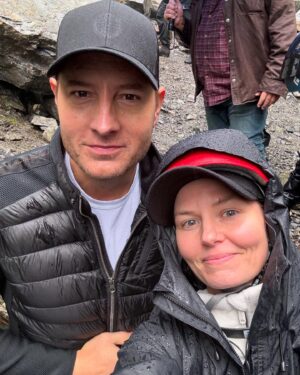 Jennifer Morrison Instagram - We hiked straight up for 1000 feet and filmed in a waterfall during a rain storm and @justinhartley looked like a million bucks and I had three hats on and a hood and look like a drowned rat. Ha. The one and only TRACKER!!