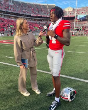 Jenny Taft Instagram - People always ask me who I cheer for, and the reality is I cheer for stories and people. I’ve covered Ohio State more than any other team in CFB and I’m so happy for everyone in Columbus. And a special congrats to the seniors … who came back for a reason and knew it all along! ❤️