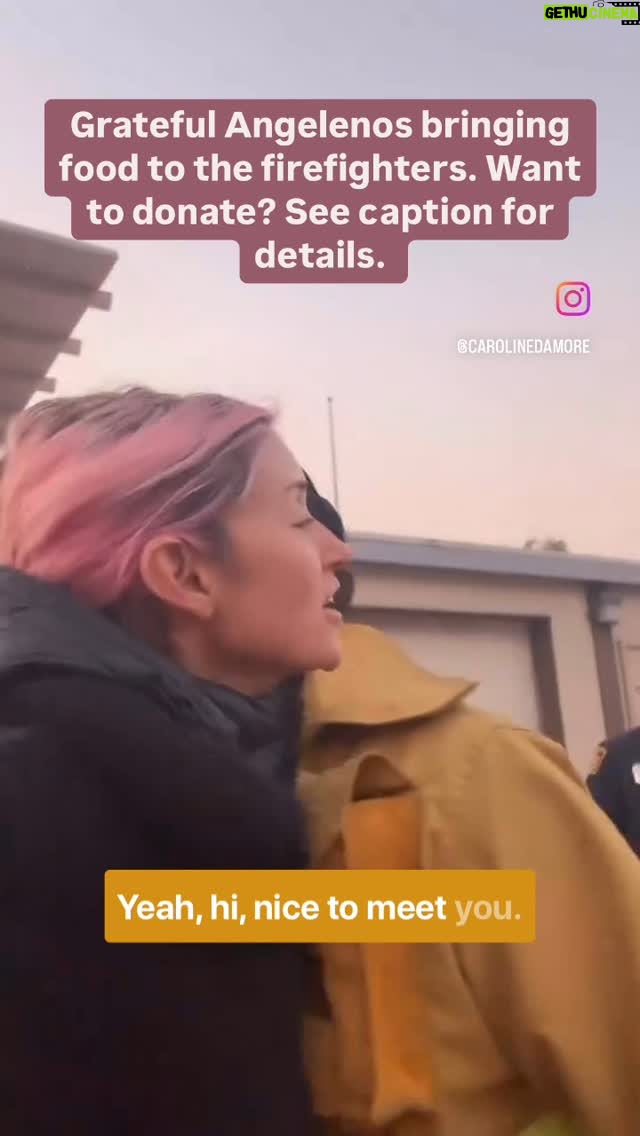 Jessica Yellin - 9.4K Likes - There are so many stories of people helping - and so@many of you are asking what you can do.
One way to support: back people who are already set up to get into the zones and provide food and aid. One example: @pizzagirl bringing food to the firefighters.
Have other efforts to back? Dm me
