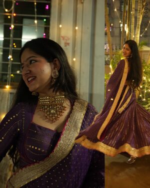 Jhanvi Bhatia Instagram - Dressed like my parents would approve - extra golden and unapologetically Marwadi 🤭💜✨

Ready to crash your wedding, send me the invite now lol 😌

Lil surprise in the end heheh 🥰

#weddingoutfitideas #weddingoutfit #shaadiseason #lehenga #lehengalove #lehengasaree #weddingfashion #explorepage #foryou #marwadi #marwadistyle #indianwedding #personalstylist #jhanvibhatia