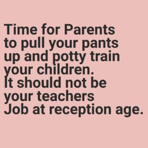 Jo Frost Instagram - A survey has concluded that came from @netmums today that 50% yes 50% think it's the teachers AND parents job to potty train their reception age children.

This is absolutely astounding news but I'm not professionally surprised because I do believe we are in a parenting crisis where many parents seem to have lost the memo regarding parental responsibilities these days.

Parenting has become so polarized leaving many confused, unconfident in their decisions and too many watch social media influencers who lack a lot of wisdom and too many 'experts' who claim to know only from their own experience and not a well rounded base of knowledge, practicality or in the field hands on experience and don't get me started on the young digital creators who talk about parenting who clearly have cribbed info and are as old as some of my lipsticks!

Let me put the record straight it is YOUR responsibility,YOUR child that you have the honor of raising.
It takes a village is NOT I will sit on my back side and give over my parental duties.

Now SENDS children were exempt from the post as many parents are challenged with the developmental difficulties but again I know of many parents with SENDS children that have done a fantastic job at potty training.

The bigger issue at play here is the lack of concern parents seem to feel around being proactive towards helping their children accomplish their milestones.

Some schools are now asking parents to come in and change their own child, I would expect there will be an influx of potty trained toddlers within the next week just like there were veggie eating toddlers once again through the food shortage during covid! 
Anyways look success is all in a parents attitude, looking for the signs and acting on them,not giving up and getting rid of those God dam pull ups that confuse the hell out of children. You're either in or out them.
I've trained hundreds and hundreds of children successfully and in 1 week, twins, triplets, you name it, so if they are ready let's go!

Help your little ones, that's your role parents and mine is to help you!
For my complete guide please see all info in my Jo Frost Confident Toddler Care book. 
Jo xx