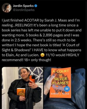 Jordin Sparks Instagram - Y’all…I am UNDONE!!! Pleaseeeeee tell me I’m not the only one! Let’s discuss in the comments…I’m livinggggg to talk about this world!! #ACOTAR