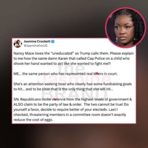 Joy Reid Instagram - Stay classy, Nancy… @nancyrmace appeared to threaten fellow congresswoman @jasmineforus on the House floor yesterday. I’ll ask Rep Crockette for her response tonight on @thereidout … see you at 7pm ET!