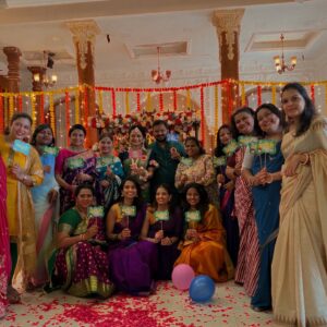 Jui Gadkari Instagram - Wishing you the bestest phase ahead @mostly_monika god bless u with every happiness🌸😇 

We all are truely happy and thrilled to welcome baby mona!! And that reflects in every smile on our set! 

And yes, u will be a great mommy! 🤗 

#babyshower