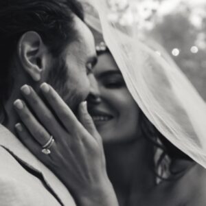 Juliana Harkavy Instagram - Happy 3 years wed to the love of my life and the man of my dreams. You reminded me who I am. You're the most kind, gentle, brilliant, beautiful, loving, sweet, funny, romantic, empathetic, deep, connected, musical, thoughtful, growth-oriented, heart-based, best friend, teammate, and human being I have ever known. You make life a fairytale. Every day we grow stronger, closer, and fall more deeply in love. Every day for all my days, I choose you, and I am yours. To hamechi hasti Omram, jigaram, azize delam. Happy Anniversary, @eskandar_alexander, my King. 💍❤️‍🔥👑🥂