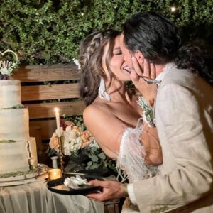 Juliana Harkavy Instagram - Happy 3 years wed to the love of my life and the man of my dreams. You reminded me who I am. You're the most kind, gentle, brilliant, beautiful, loving, sweet, funny, romantic, empathetic, deep, connected, musical, thoughtful, growth-oriented, heart-based, best friend, teammate, and human being I have ever known. You make life a fairytale. Every day we grow stronger, closer, and fall more deeply in love. Every day for all my days, I choose you, and I am yours. To hamechi hasti Omram, jigaram, azize delam. Happy Anniversary, @eskandar_alexander, my King. 💍❤️‍🔥👑🥂