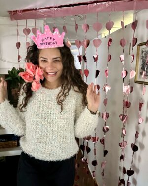 Juliana Harkavy Instagram - New Years Eve 2024 was tearful- saying goodbye to my 30s, processing the lessons and losses of the decade, entering a new chapter... but New Years Day, my birthday, was truly beautiful. 

I had a dream recently that I was a young boy in the middle of a parade. The little boy told me that I need to have more fun in this life. 

The last half-decade has been greatly consumed by a long, difficult fertility journey. I felt this dream was a message from God, the universe, and our child, that it's time to shift the energy of desiring life, into celebrating life with abundance. 

So I am declaring 2025 the year of fun. The year of soulful, joyful, plenitude. Thank you to my incredible husband @eskandar_alexander for setting the tone so perfectly, and curating the most fun, healing, and magical birthday. I am truly blessed, and so excited for what's to come. 🎉💫✨