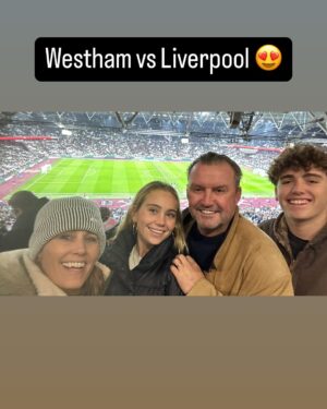 Julie Foudy Instagram - Ahhh, London during the Holidays is the best. And crazy busy. And alive. And I discovered mulled wine. (What took so long?)😍Plus, bonus for Izzy’s early bday, we went to this fabulous Mamma Mia dinner party (let’s just say FULLY immersive and amazing). Goodbye 2024, so thrilled we got to close it out w our English family. Cheers to 2025. Happy New Year party people!!!!🙏🏼🎉❤️