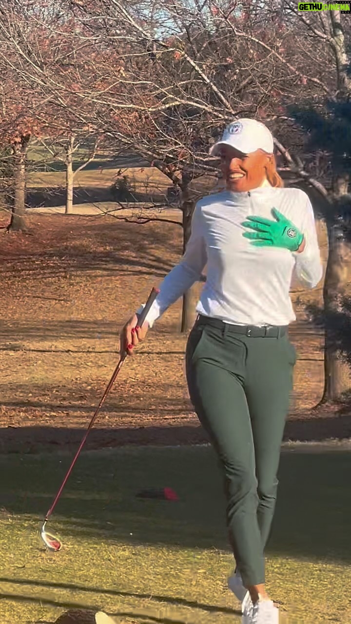 K.D. Aubert - 3 Likes - ⛳️My last (ALMOST) hole-in-one of 2024!⛳️ 😆 #TheGolfingActress #Golf #golfswing