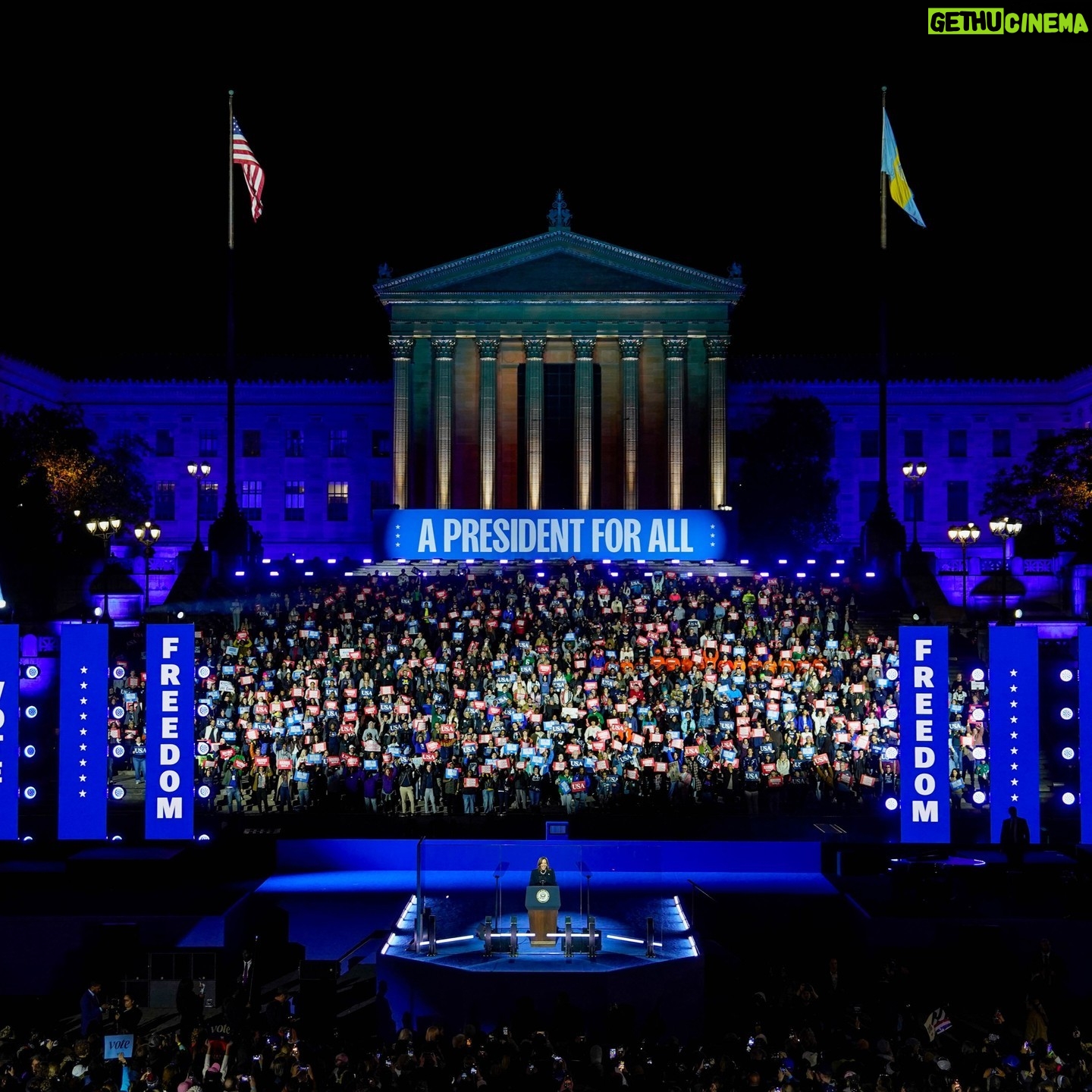 Kamala Harris - 1.3 Million Likes - We are finishing this campaign as we started: with optimism, with energy, and with joy.