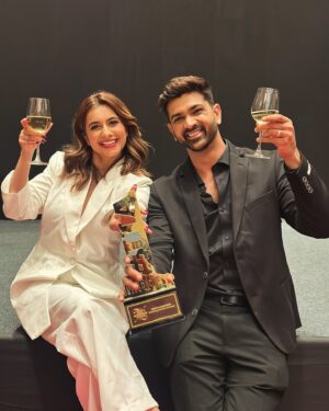 Kanupriya Gupta Instagram - 🏆 Iconic Couple Creator of the year 🏆

There is no better feeling in the world than seeing your hard work, being appreciated that two in the form of an award. 😍 
It is because of your incredible love, support and encouragement that we are here today and have become the best couple creator in INDIA🇮🇳 You guys are ICONIC!!

Also a big thank you to our family and friends for supporting us and always having so much faith in us….♥️
 And a very special thank you to the whole team at @cloutpocketaces without whom we wouldn’t be here today 🥳

Thank you @middayindia for making this possible! ♥️

#soICONIC #RoKan