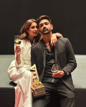 Kanupriya Gupta Instagram - 🏆 Iconic Couple Creator of the year 🏆

There is no better feeling in the world than seeing your hard work, being appreciated that two in the form of an award. 😍 
It is because of your incredible love, support and encouragement that we are here today and have become the best couple creator in INDIA🇮🇳 You guys are ICONIC!!

Also a big thank you to our family and friends for supporting us and always having so much faith in us….♥️
 And a very special thank you to the whole team at @cloutpocketaces without whom we wouldn’t be here today 🥳

Thank you @middayindia for making this possible! ♥️

#soICONIC #RoKan