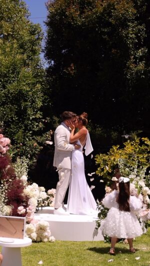 Kayla Itsines Instagram - Wedding anniversary @jaewoodroffe 💍 🤍 One of the best days of our lives!!!!!