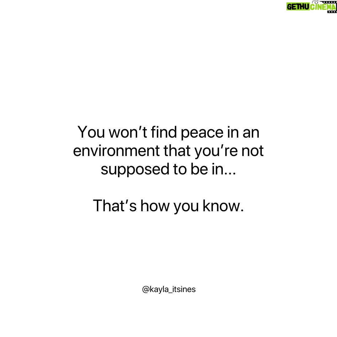 Kayla Itsines - 26K Likes - Sometimes the biggest sign we need is the feeling in our gut. If you're not thriving, if something feels ‘off,’ it could be a sign that it’s time for change.
Surround yourself with people, places, and habits that SUPPORT your growth, not just your comfort.
True peace and progress come when you're in alignment with where you’re meant to be... physically, mentally, and emotionally.
Listen to that feeling, make the shifts you need, and create an environment that helps you become the best version of yourself.